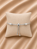 Pulsera de Plata 925 | Ajustable Bolitas