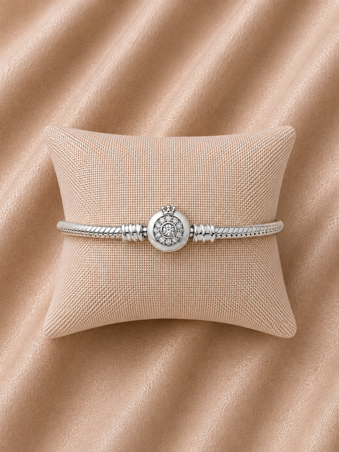 Pulsera de Plata 925 Corona - Bisutería Mujer Elegante