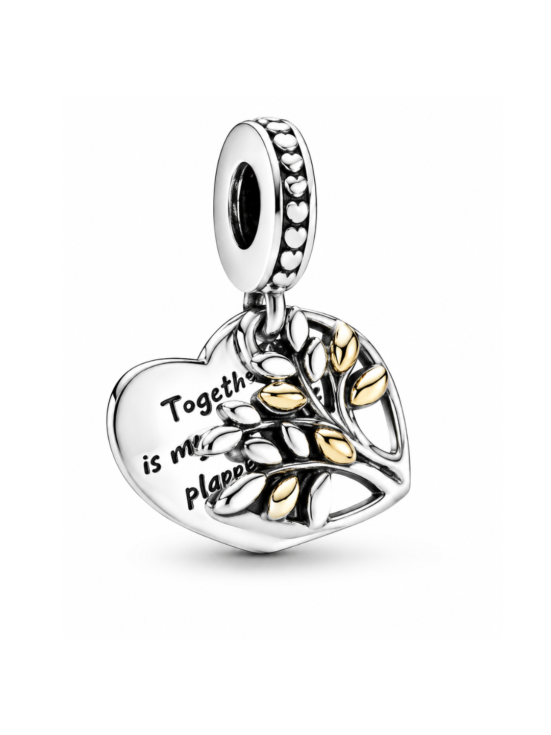 Charm de Plata 925 | Corazón con Árbol de la Vida