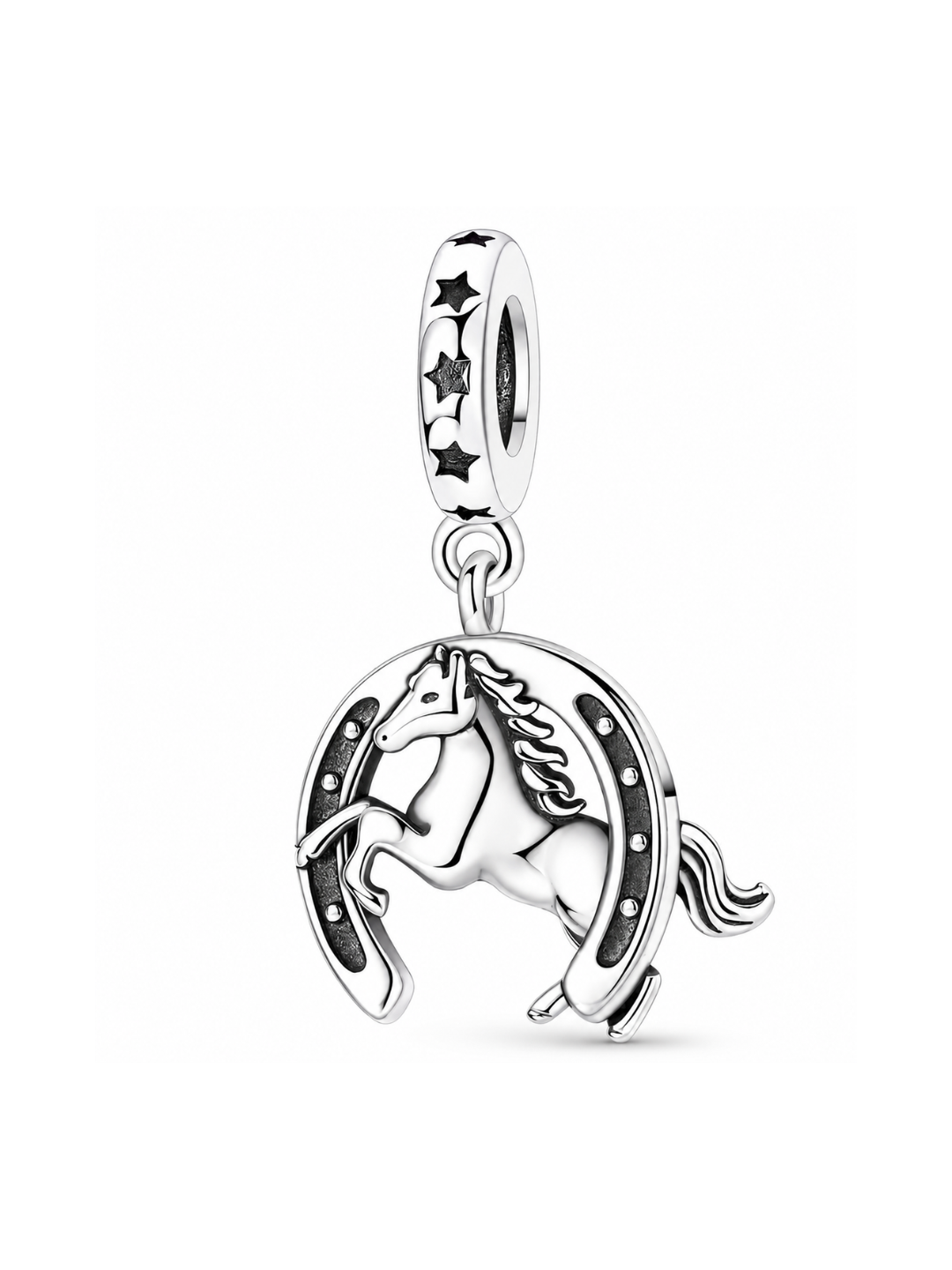 Charm de Plata 925 | Caballo y Herradura