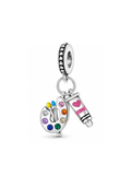 Charm de Plata 925 | Acuarela, Brocha, Pintura
