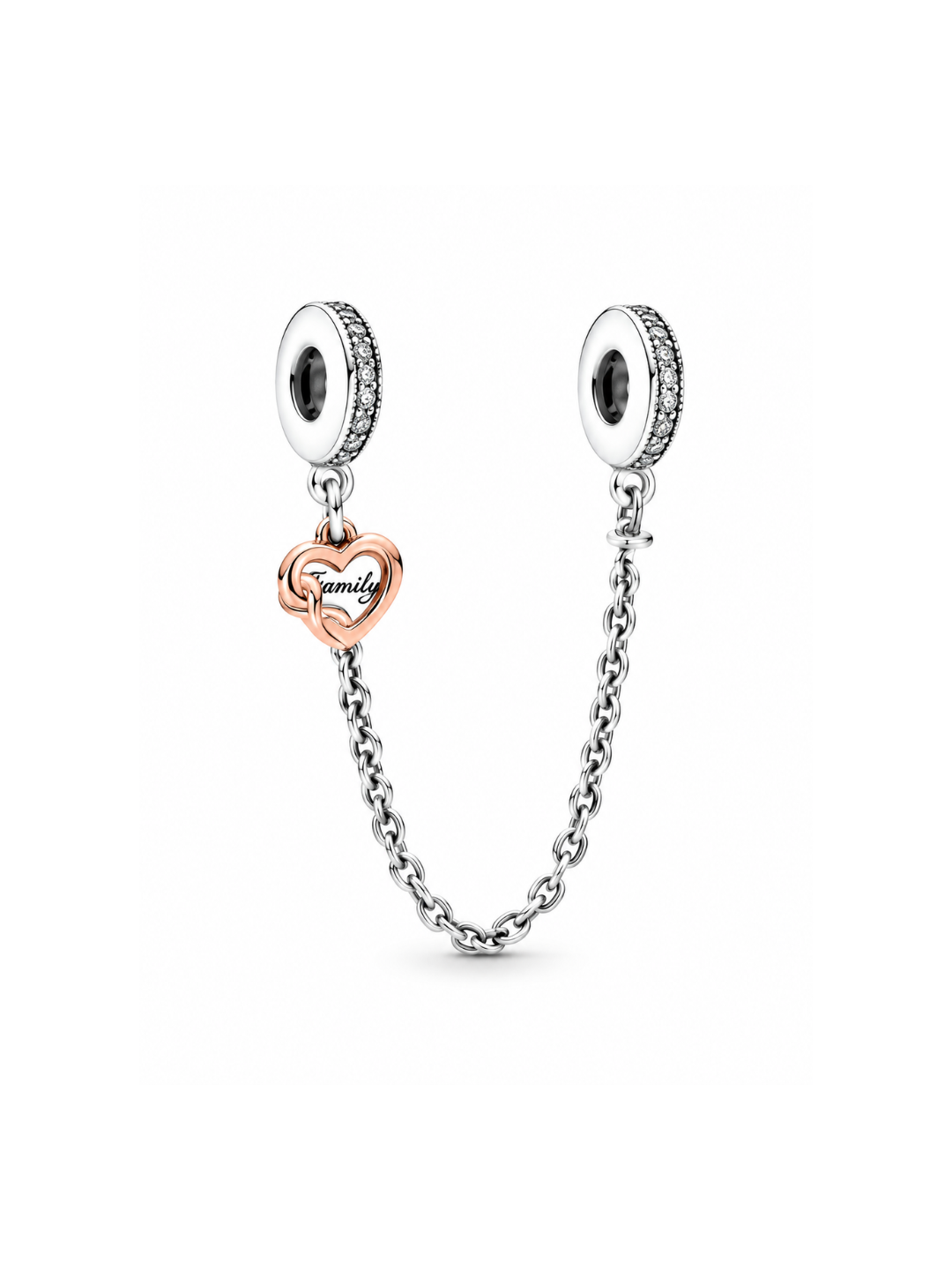 Charm de Plata 925 | Cadena de Seguridad Family
