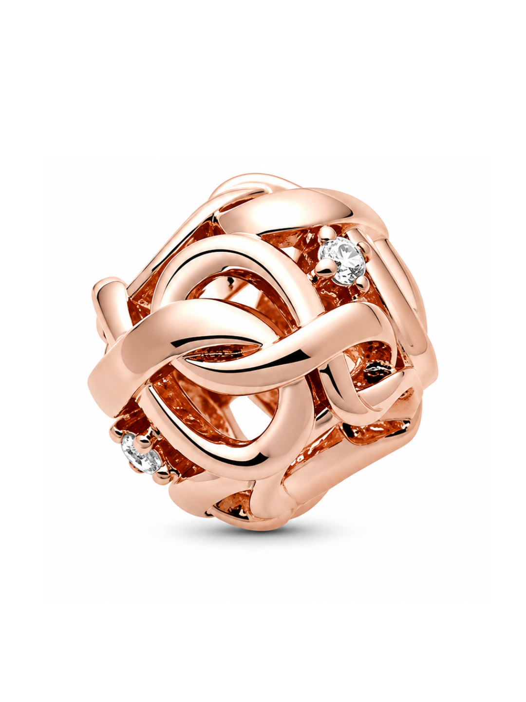 Charm de Plata 925 | Bola Golden Rose