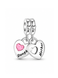 Charm de Plata 925 | Madre e Hija Corazón