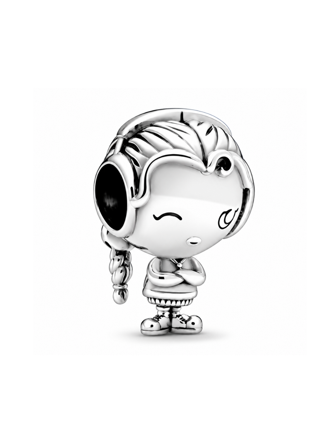 Charm de Plata 925| Niña con Audífonos