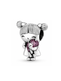 Charm de Plata 925 |  Niña con Peluche de Unicornio
