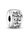 Charm de Plata 925 | Separador Corazón y Diamante